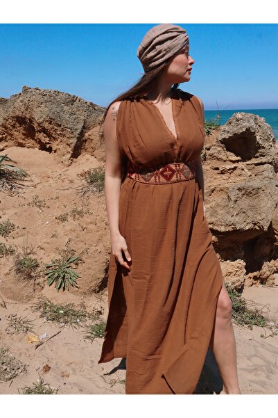 Su Koleksiyon ΦΟΡΕΜΑ ΜΟΥΣΛΙΝΑΣ ΑΓΙΑΣ ΜΠΟΗΜΙΚΗΣ ΣΤΙΛ / Καφέ