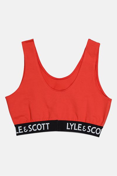 Lyle & Scott Women Non Padded Bralette, Red