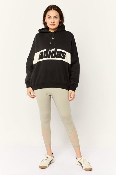 adidas Women Sportswear Fit Long Sleeves Outdoor Sweatshirt, Black