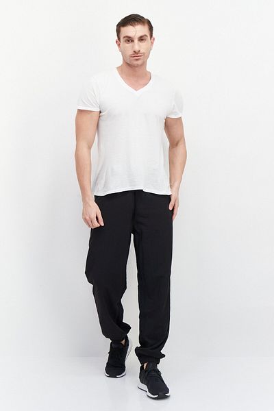Adidas Originals Men Sportswear Fit Drawstring Outdoor Sweatpants, Black