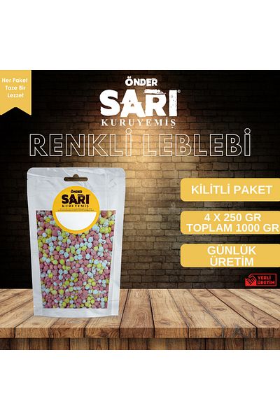 Önder Sarı Kuruyemiş Colorful Pebbles Nuts 250 Gr