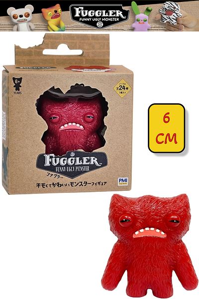 TOYFEST مجسم فردي من مجموعة فوجلر - 6 سم - عيون واسعة وريدو أحمر