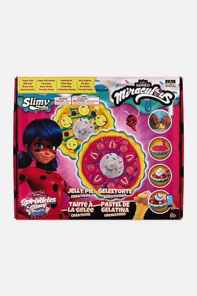 ZAG Heroez Miraculous Sprinkles n Slimy Jelly Pie Slime Set, Purple