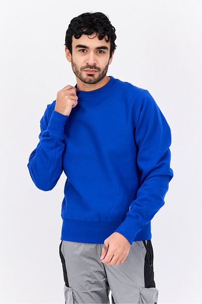Champion Men Sportswear Fit Long Sleeve Outdoor Sweatshirts, Blue