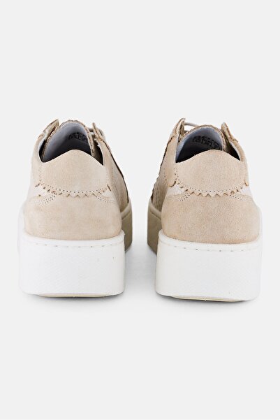 Geox Women D Skyely Lace Up Shoes, Light Taupe