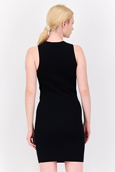 Esprit Women Ribbed Mini Dress, Black