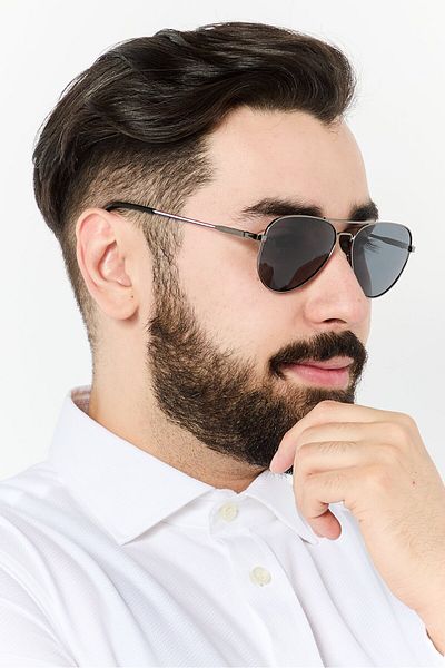 Gant Men GA722908A55 Round Sunglasses, Gunmetal