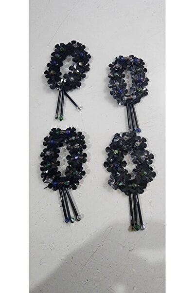 BERKE TUHAFIYE AKSESUAR 4 قطع حرف O عرض 4 سم طول 6 سم رقعة شعار مطرزة بالخرز ...