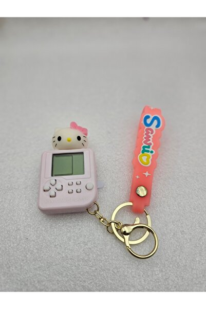 Meyra Accessories sanrio figürlü sevimli tetris oyunlu anahtarlık oyuncak tetris oyunları oyuncak peluş