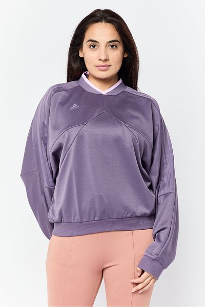 adidas Women Sportswear Fit Long Sleeves Training Sweatshirt, Purple