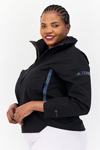 adidas Women Sportswear Fit Long Sleeve Outdoor Jacket, Black