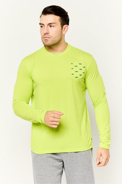 Puma Men Sportswear Fit Long Sleeves Training T-Shirt, Lime Green