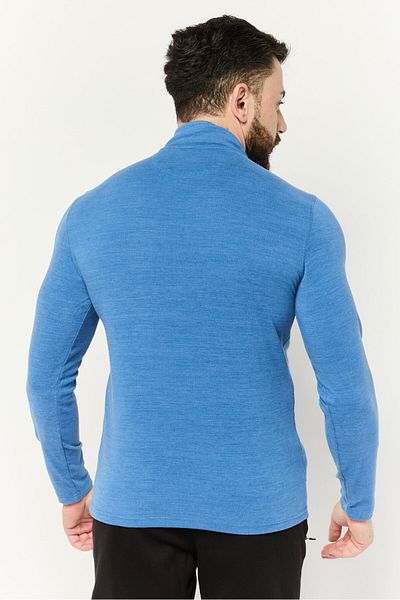 motion Men Sportswear Fit Long Sleeve Outdoor Sweatshirts, Blue