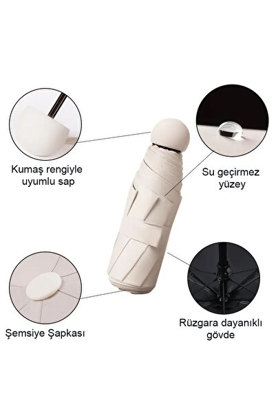 Genel Markalar Özel Kılıflı Mavi Şemsiye (Kapsül Şemsiye)