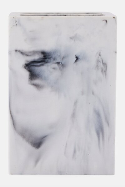 AMG حامل فرشاة الأسنان الرخامي، أبيض