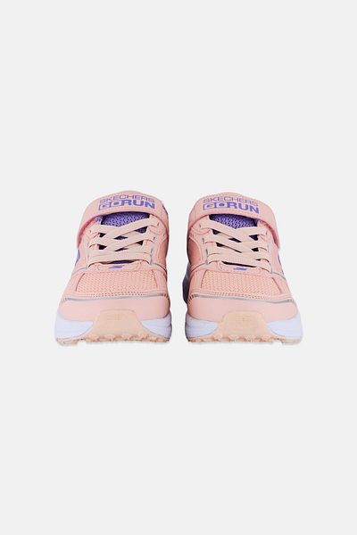SKECHERS Kids Girl Vivid Vista Velcro Closure Running Shoes, Rose Pink