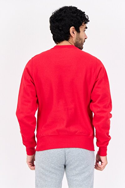 Champion Men Sportswear Fit Long Sleeve Outdoor Sweatshirts, Red