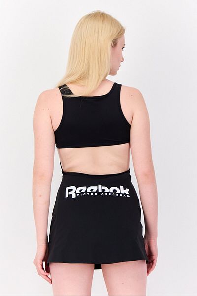 Reebok Women Sportswear Fit Sleeveless Tennis 2 in 1 Dress And Shorts, Black