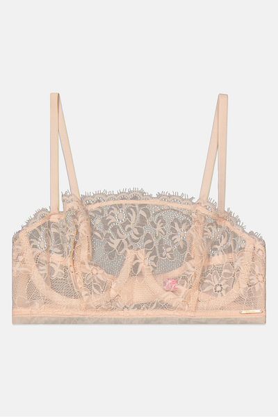 Vince Camuto Women Textured Non Padded Bralette, Pink