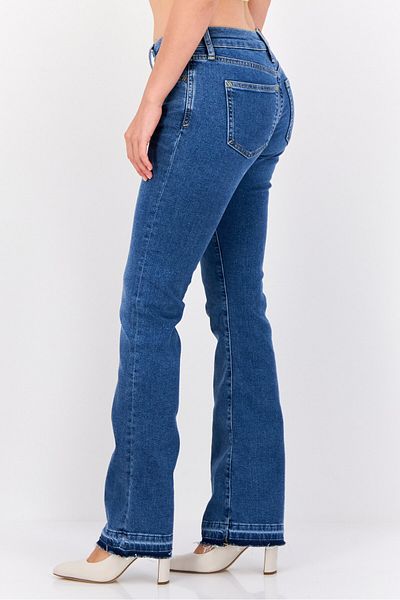 Esprit Women Bootcut Fit Washed Stretchable Jeans, Blue