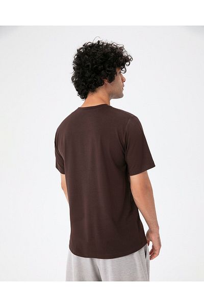 Ayma Active Ecovero ™ Brown Men's Viscous Short Sleeve T-shirt