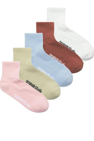 Jack & Jones JAC Vestervbro Tennis Kousan 5 Pack Tile