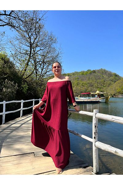 MJORA Rochie de mărime mare cu guler Madonna