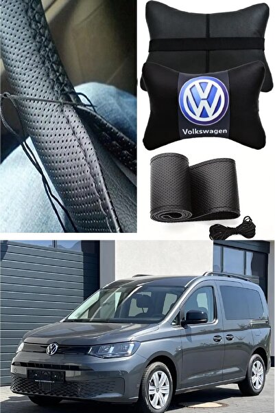 AYAZGRUP Volkswagen Caddy Auto Pernă pentru gât și husă pentru volan cu stâlp...