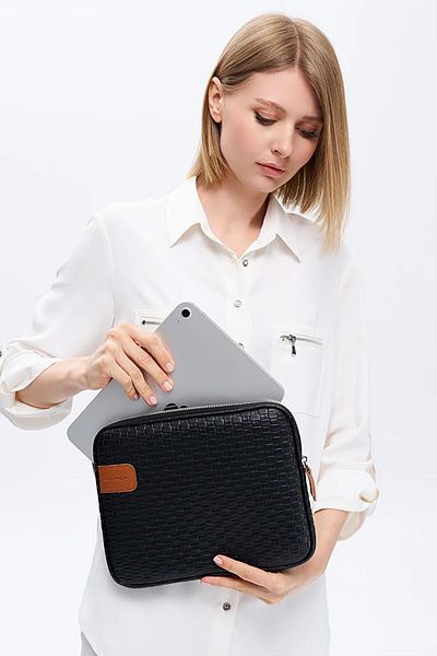 Necati Çanta 11" Inch Straw Blue iPad Air Pro & Matepad & Galaxy & Tablet Case