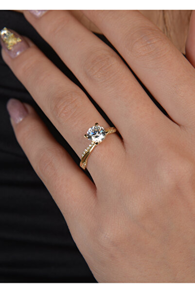 Çelikoğlu Kuyumculuk 14 Ayar Altın Tek Taş Yüzük 1,69 gr