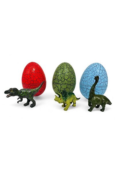 tmtoysandmore dinazor yumurtası 3 adet mini dinazor figür oyuncak