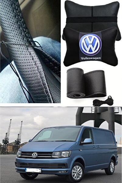 AYAZGRUP Pernă pentru gât și husă pentru volan Volkswagen Transporter cu stâl...