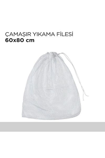 Turkco Large Size Drawstring Laundry Net |   Dirty Clean Clothes Clothing Bag 60X80Cm