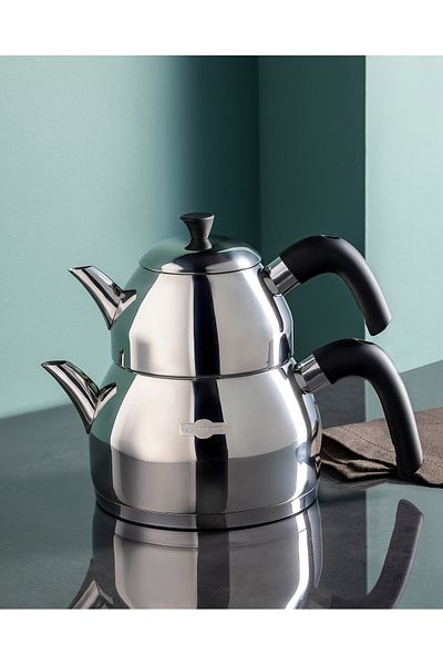 Madame Coco Monrelae Teapot Set - Steel - Large Size