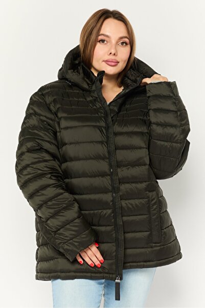 Michael Kors Women Quilted Hooded Puffer Jacket, Black