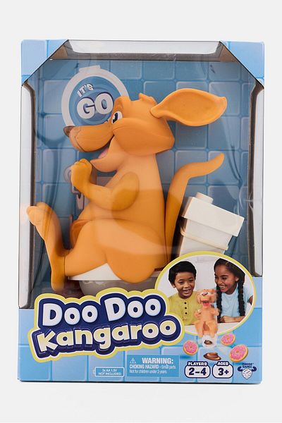 Moose Toys Doo Doo Kangaroo Collect The Donuts Game, Pale Orange/white