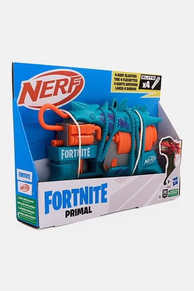 Nerf Fortnite Primal F6245 Dart Blaster, Teal Blue