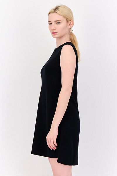 Esprit Women Plain Mini Dress, Black