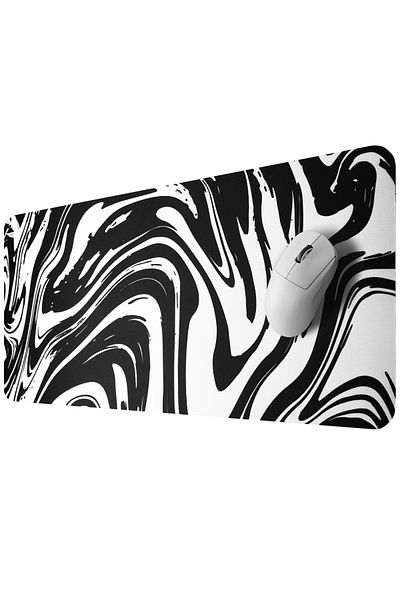 GoLite Classic - 70x30 Inkstorm Gaming Mouse Pad cu bază antiderapantă Pad mare pentru tastatură și mouse Mousepad