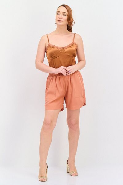 Triumph Women Brand Logo Basic Short, Dark Orange