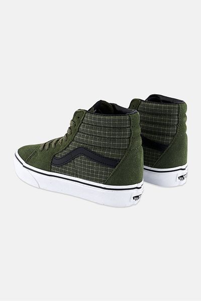 Vans Kids Boy Sk8 Hi Lace Up Skate Shoes, Green