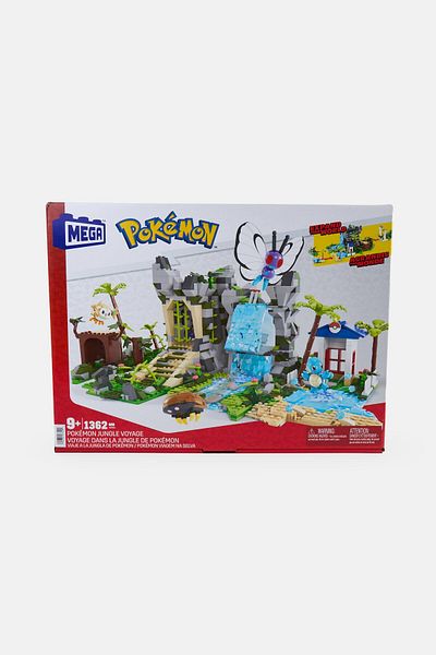 mattel Mega Bloks Pokemon Jungle Voyage Building Blocks, Multicolor