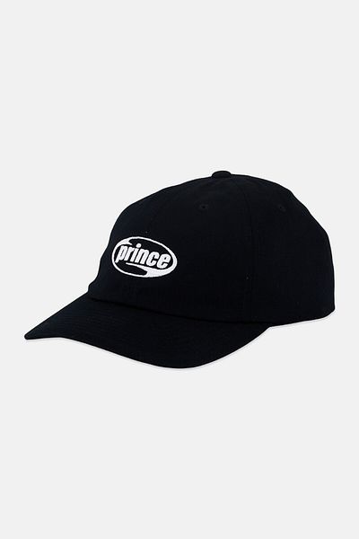 Prince Men Embroidered Logo Adjustable Cap, Black