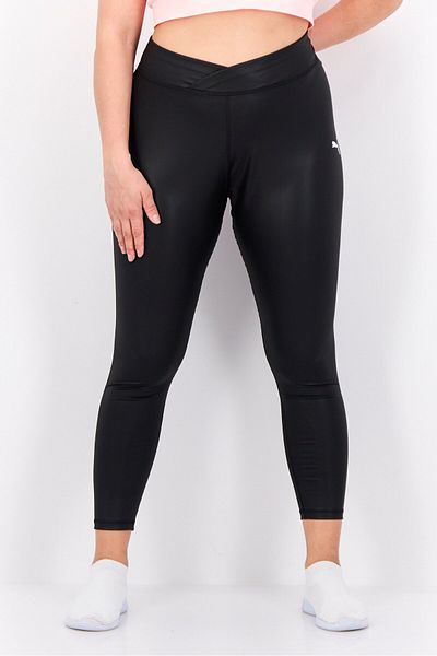 Puma Women Tight Fit Brand Logo Training Leggings, Black