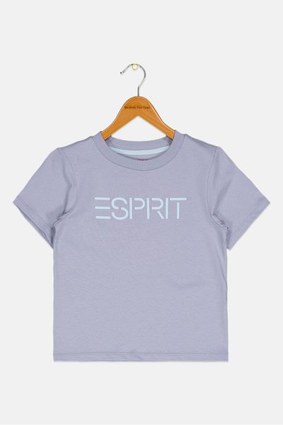 Esprit Kids Boy Short Sleeves Brand Logo T-shirt, Lilac