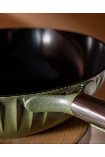 Madame Coco Freya Wok Pan - Green - 30 cm