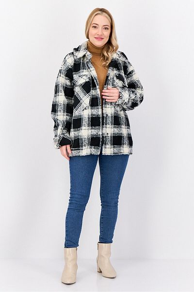 Esprit Women Textured Jacket Shirt, Multicolor