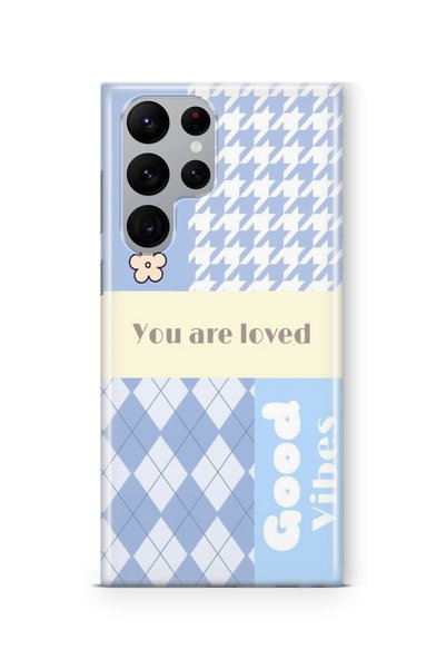Multitronic حافظة شفافة مطبوعة بتصميم You Are Loved متوافقة مع هاتف Samsung G...