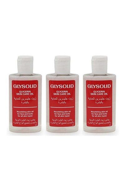GLYSOLID 3 Pcs Glycerin Skin Care Oil 100ml