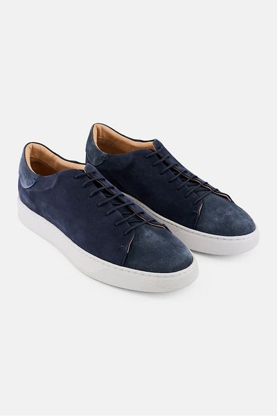 Geox Men Coryan Lace Up Shoes, Navy